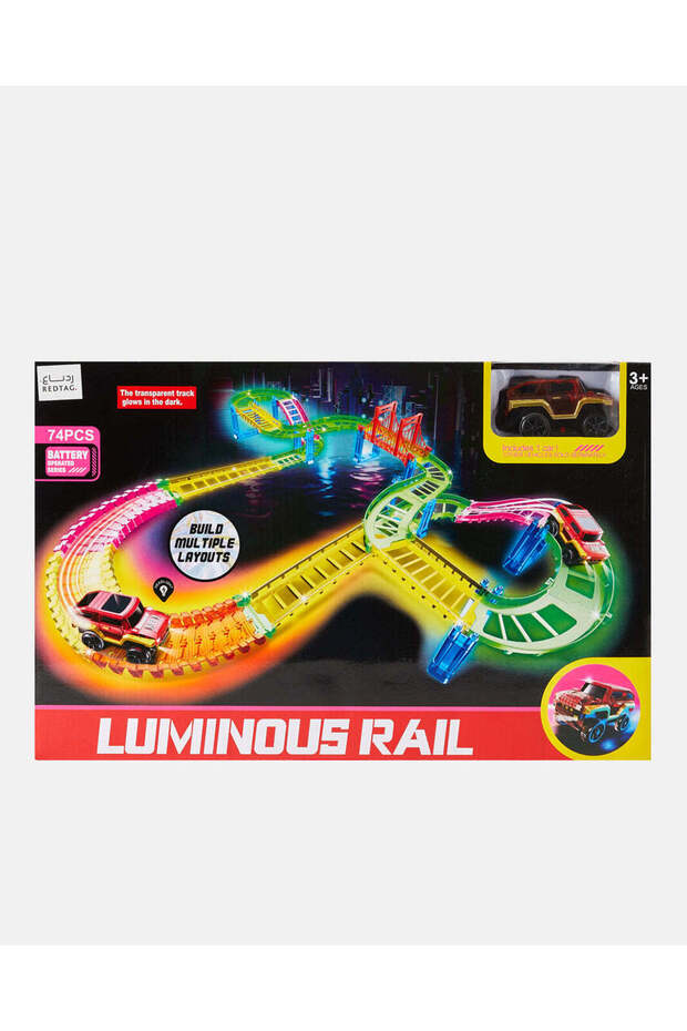 مجموعة متنوعة من أدوات تتبع السكك الحديدية المضيئة (74 قطعة) - 1