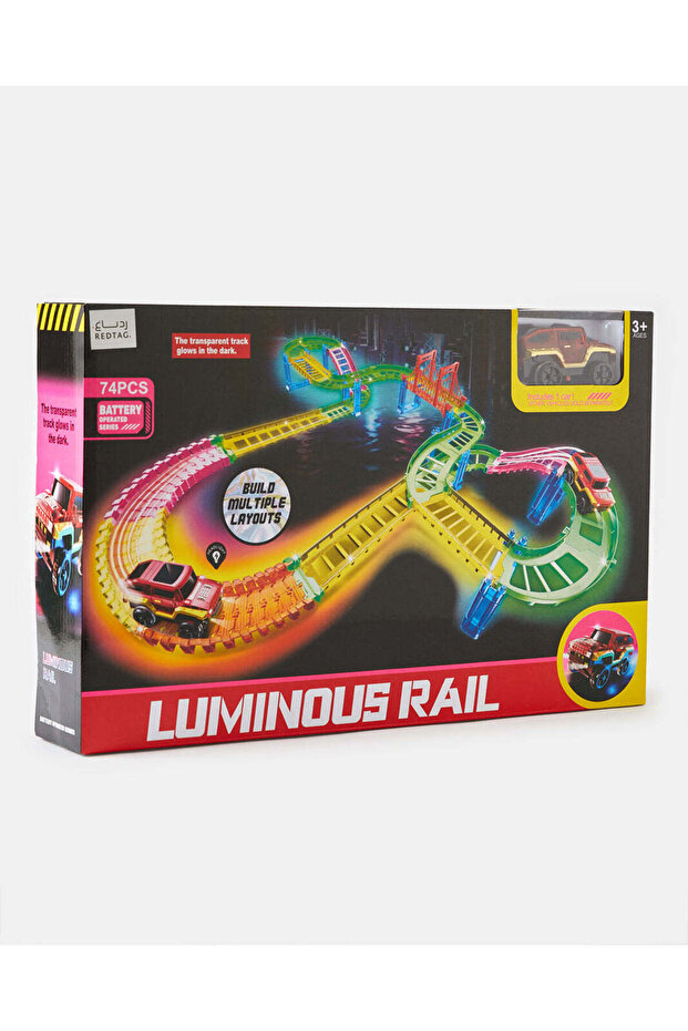 مجموعة متنوعة من أدوات تتبع السكك الحديدية المضيئة (74 قطعة) - 3