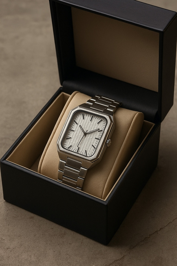 Dikdörtgen Erkek kol saati - 1