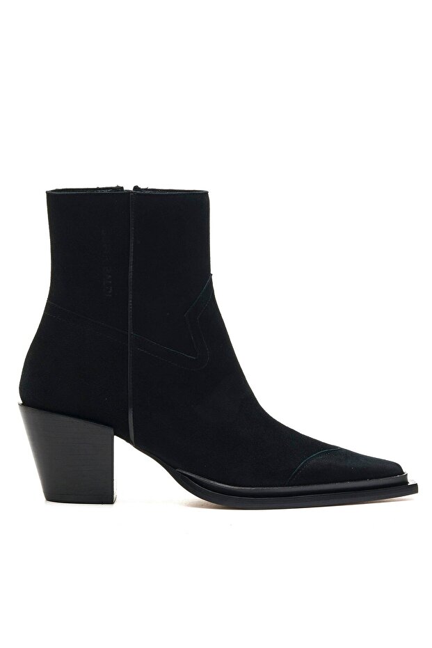 MARLY SİYAH SÜET Kadın TOPUKLU BOT - 1