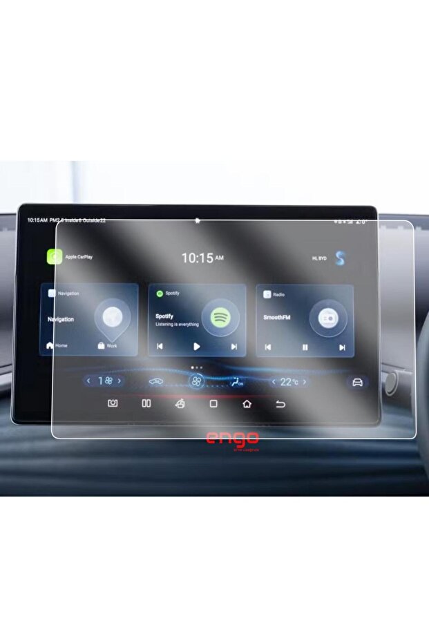 واقي شاشة BYD ATTO 2 مقاس 12.8 بوصة غير لامع للوسائط المتعددة 9H نانو