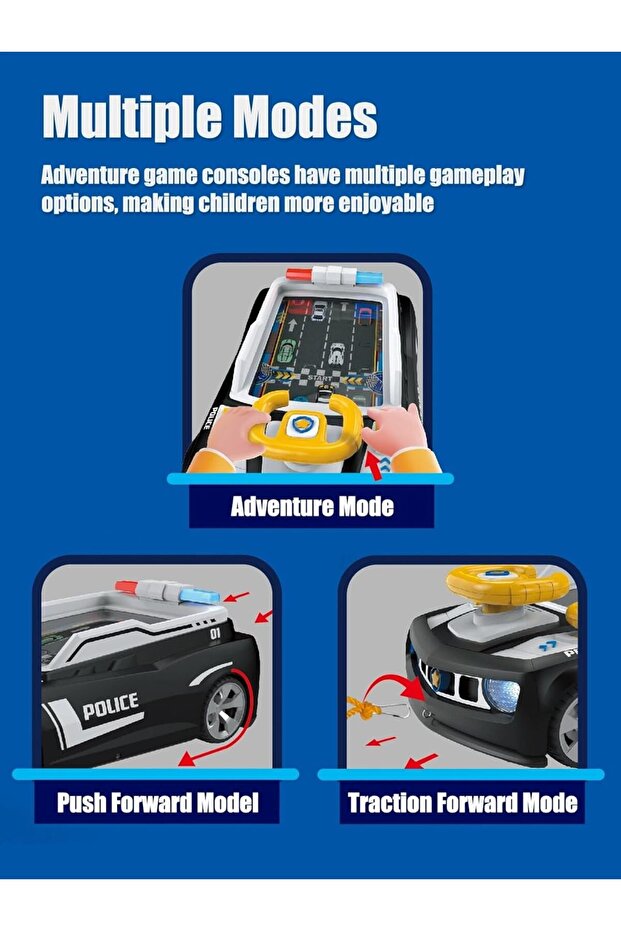Simulation Driving Car for Kids with Interactive Wheel - Hero Driver, Sounds & Lights