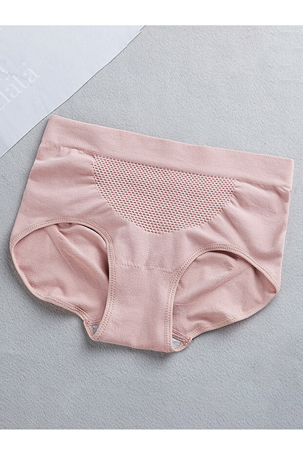 Female Basic style Solid color Slim Panties - 1