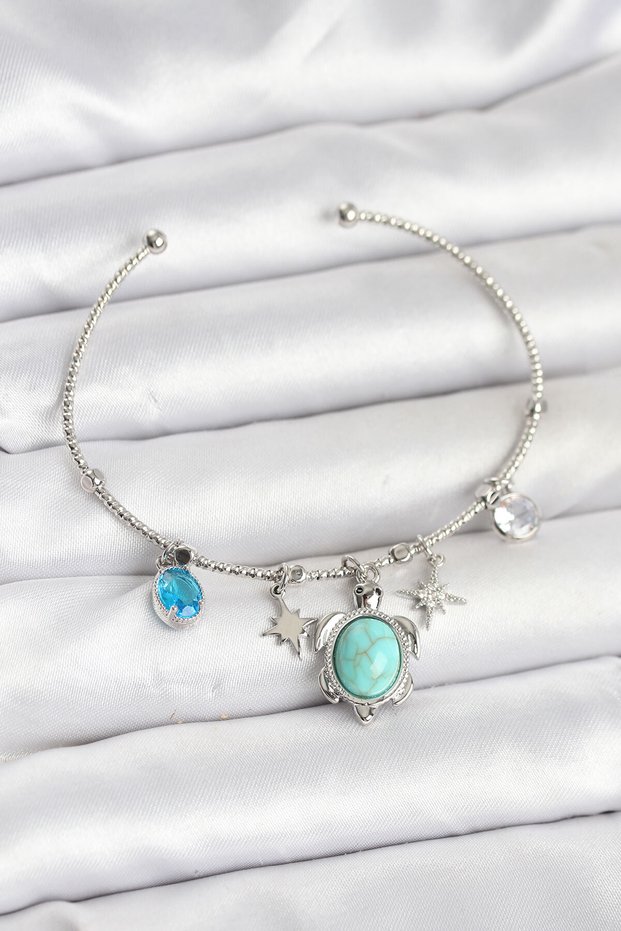 Caretta Caretta Charm Silver Color Women's Bracelet