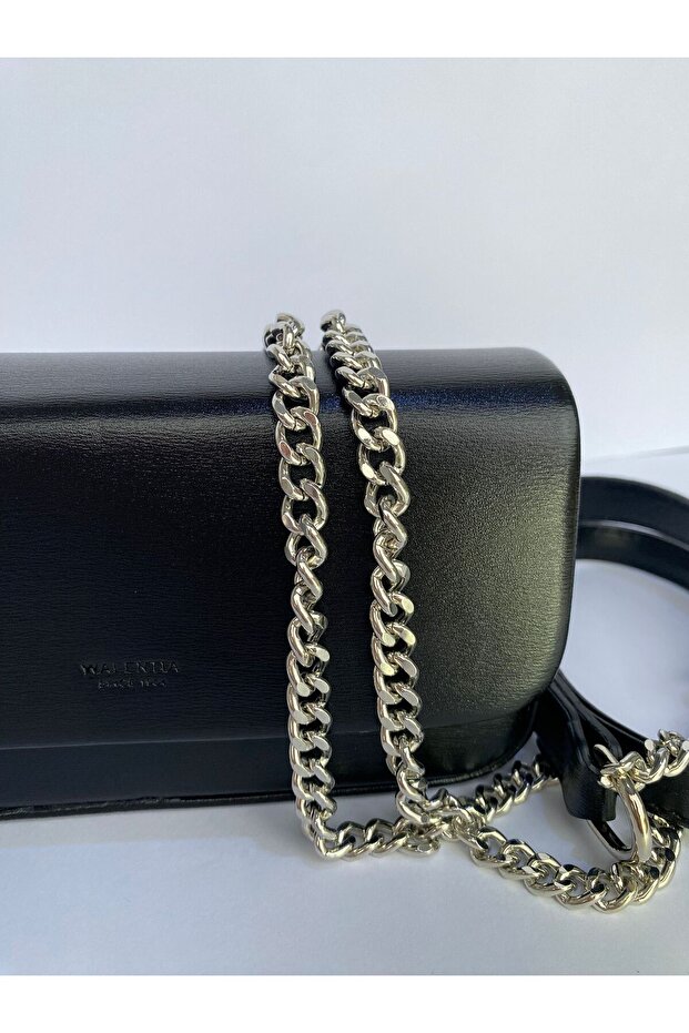 siyah midi çanta - 6