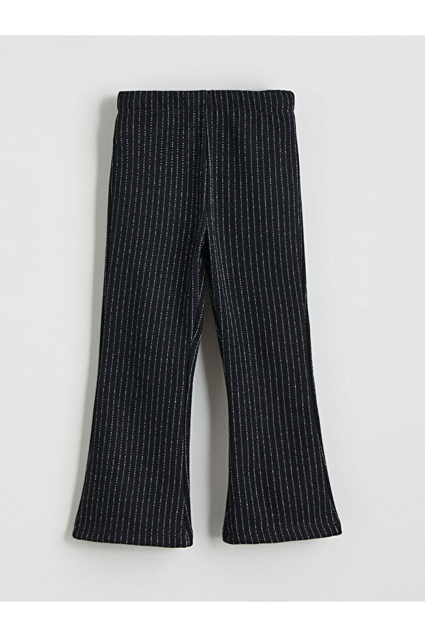 Esvab • Modern & Distinctive Striped Girls' Leggings with Waist Cord