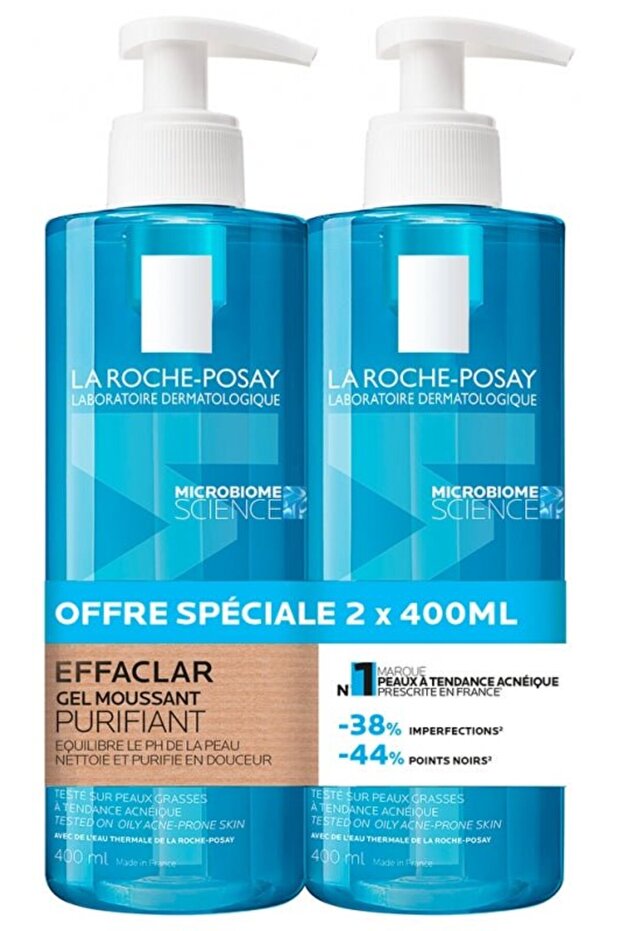 La Roche-Posay Effaclar Purifying Foaming Gel 2 x 400 ml