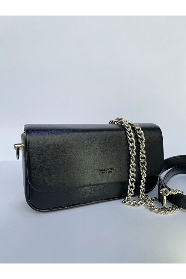 siyah midi çanta - 1