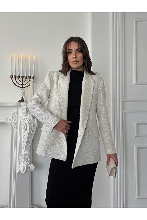 Tüvit Blazer Ceket - 1