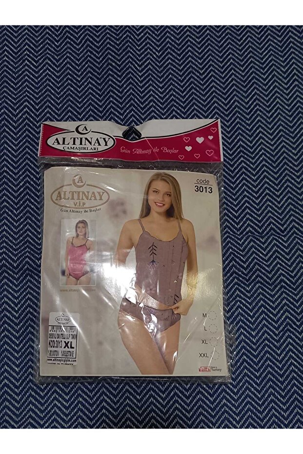 Patterned Lace Slip Set - 1