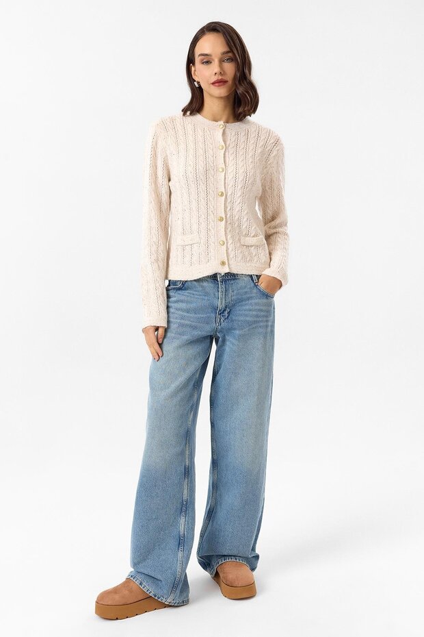 Pullu Örgü Hırka - 5