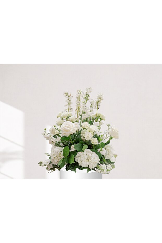 Fresh White Floral Centerpiece Arrangement
