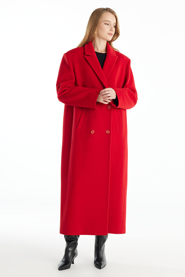 Palto, 40, Kırmızı - 1