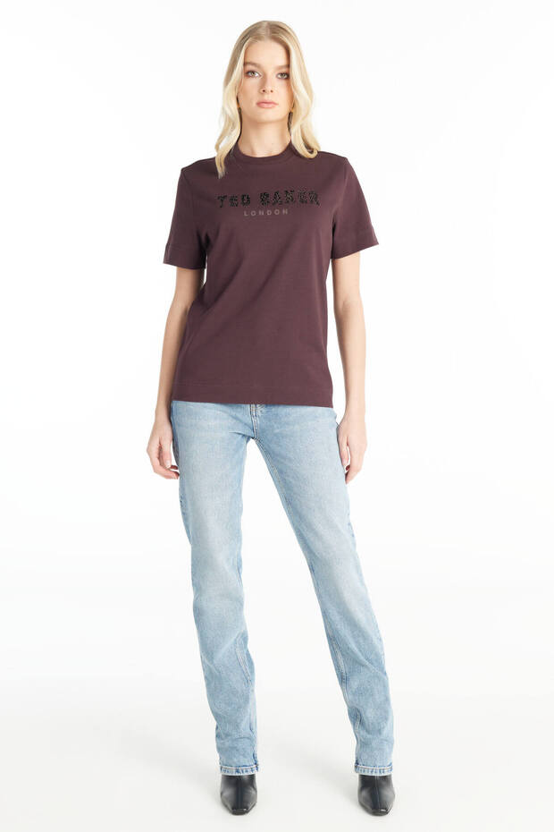 BORDO LOGOLU TSHİRT - 2