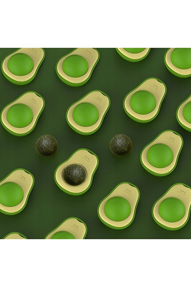 Catnip toy, avocado shape, rotating ball, catnip - 11