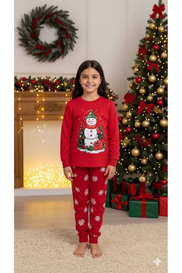 Unisex Christmas Snowman Pajama Set