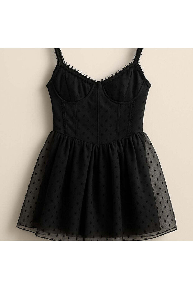 Dots Tül Elbise - 2