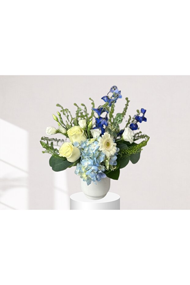 Fresh Floral Centerpiece Coastal Serenity