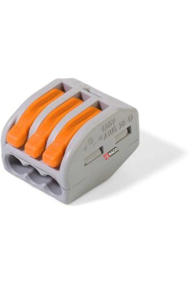 Universal Compact Wiring Connectors Wago Style Fast Connection Terminal FJ Series Pack of 10 (3