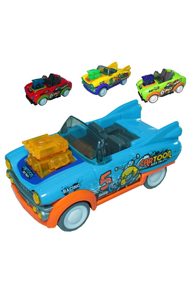 سيارات CToys ذات السقف المفتوح للرقص - سيارات قابلة للسحب والتحرير D400-51