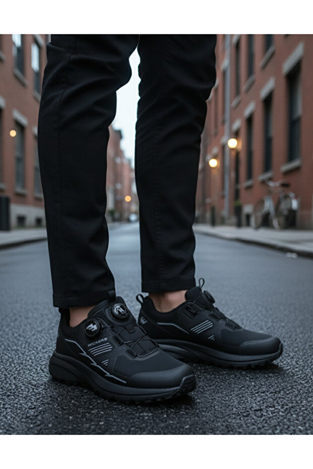 809 Black Transitional Waterproof Light Sole Comfortable Men's Sports Shoes