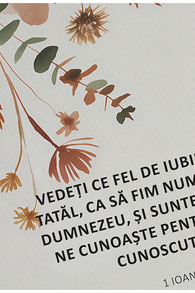 Religious Canvas Poster in Romanian Language – Unframed Digital Print on Canvas - The World Doesn't Know Us - 7