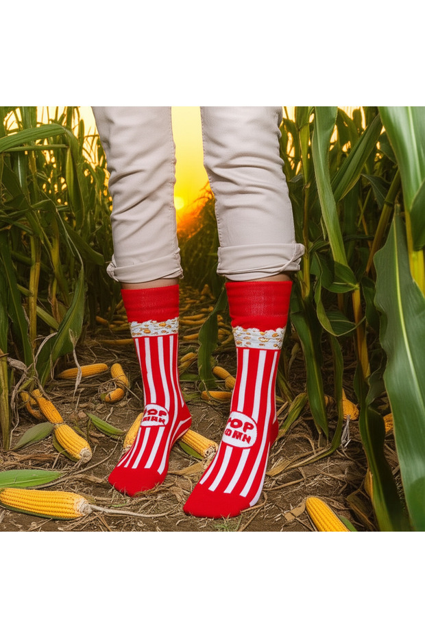 NEŞELİ/DESENLİ ÇORAP - 1