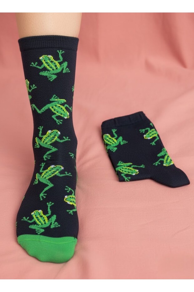 NEŞELİ/DESENLİ ÇORAP - 1