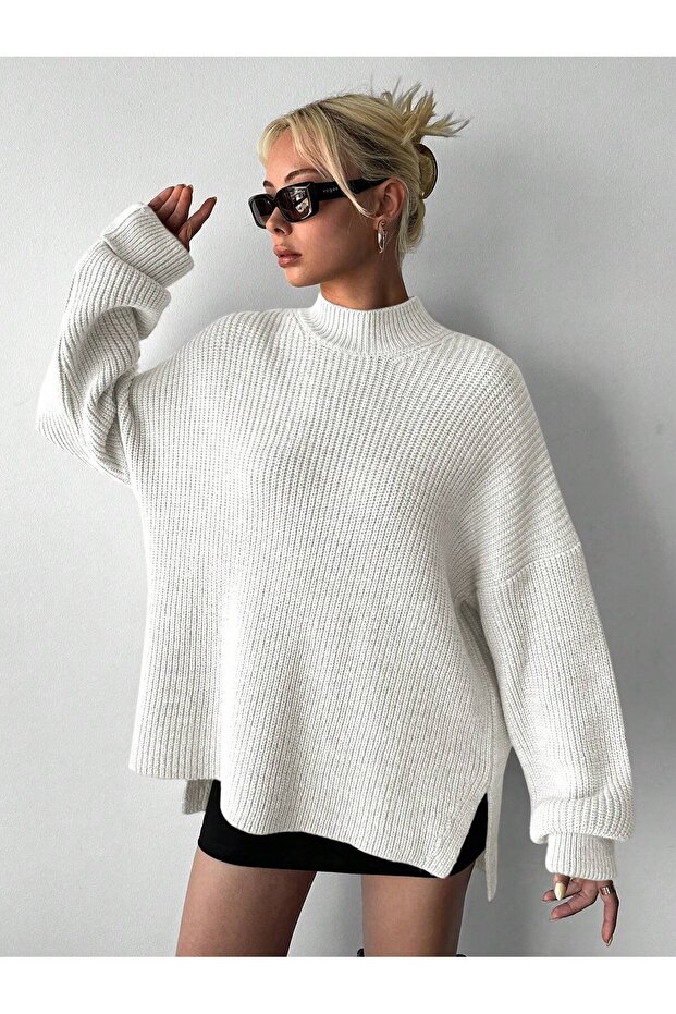 Oversize Half Fisherman Knitwear Sweater