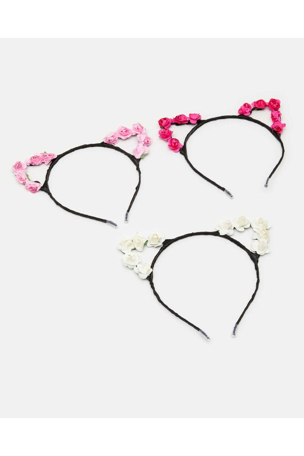 Girls Assorted Embellished Hairband Set (Pack of 3)