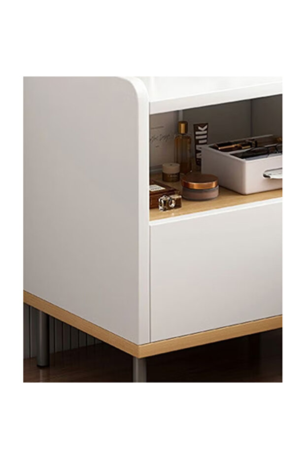 Nightstand Bedside Table And Storage - 2