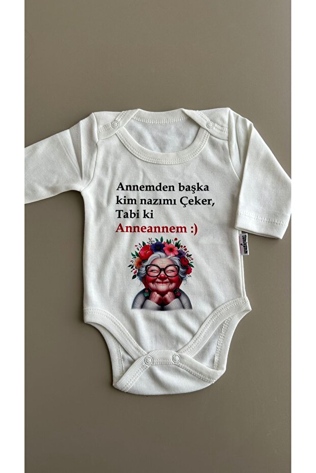 Anneanne Printed 100% Cotton Long Sleeve Baby Bodysuit
