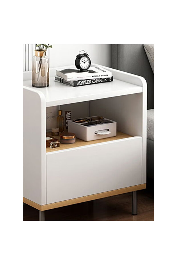 Nightstand Bedside Table And Storage - 3