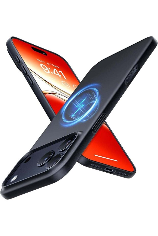 SlimFit-Mag Series Case for iPhone 17 Pro Max (6.9", 2025) -Thin MagSafe Compatible, Black