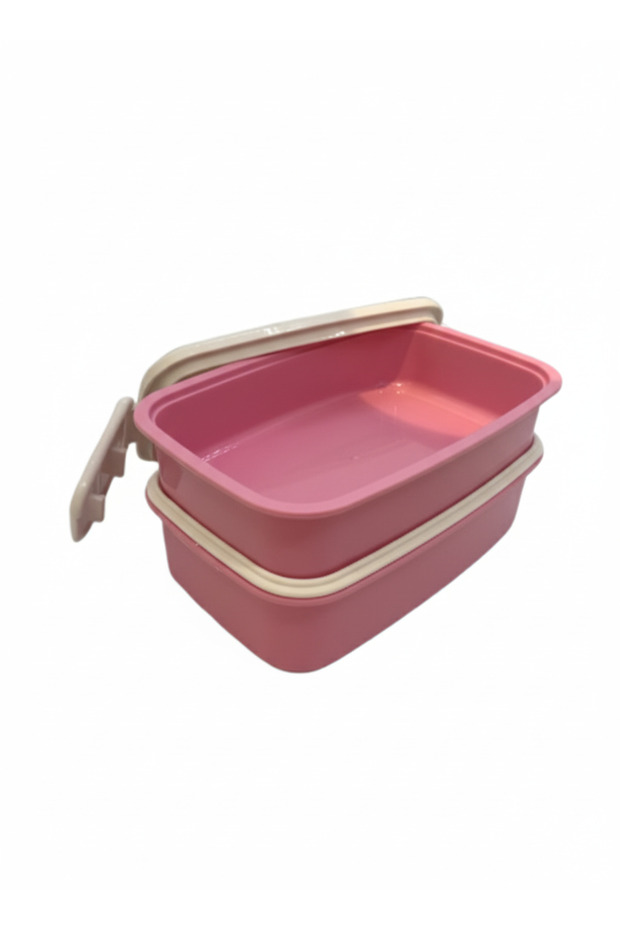 وعاء غداء بلاستيكي مكون من طبقتين - 2