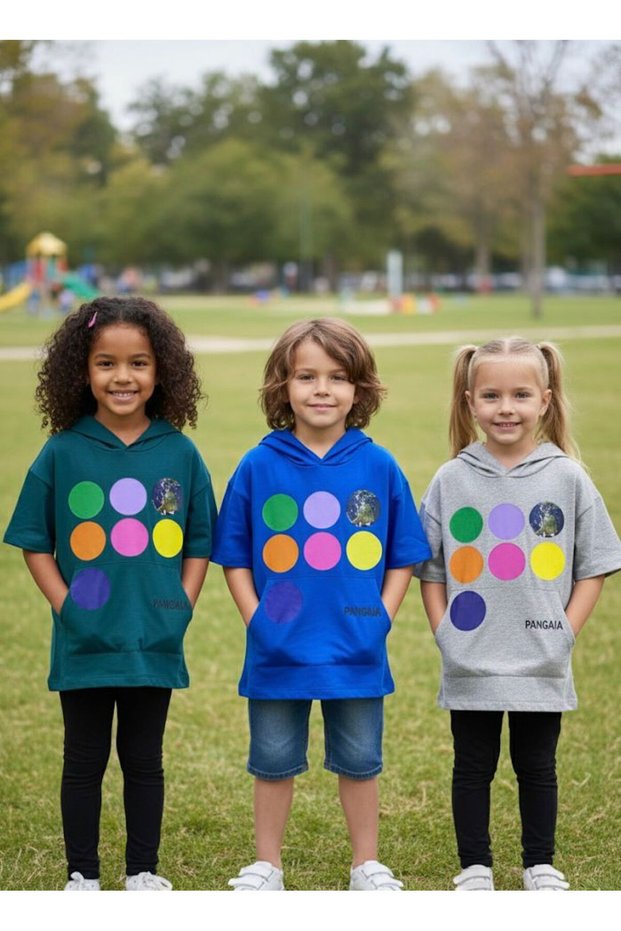 Unisex Children's 3-Piece Hooded T-Shirt
