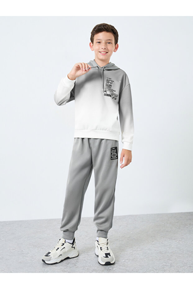 Boys Grey Tie-Dye Hoodie and Joggers Set