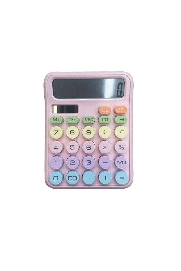Cute Pastel Large Button Calculator with Soft Keys and Big Display - 1