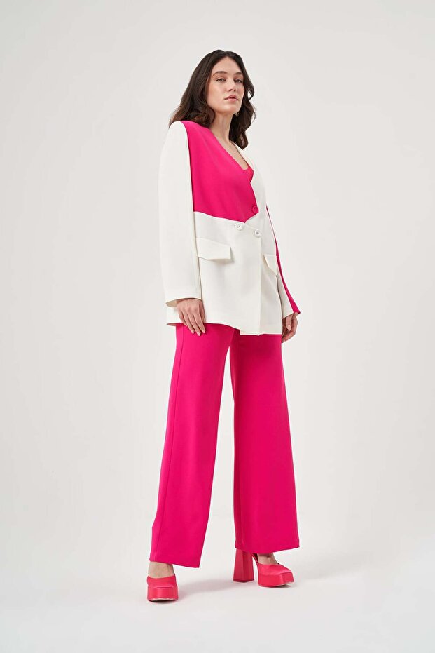 Çift Renkli Krep Takım 8712 - 3