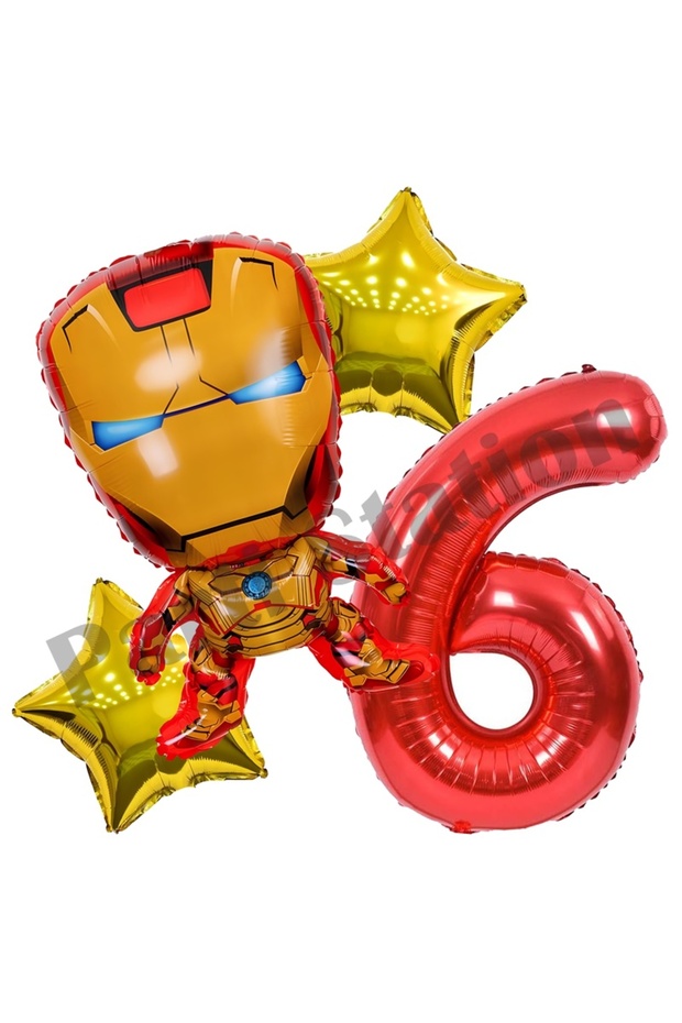 Avengers Iron Man Concept 6 Year Old Balloon Set Iron Man Concept Birthday Balloon Set
