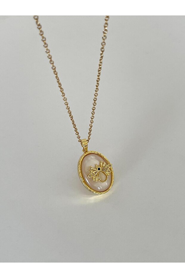 Çelik Arı Plaka Kolye - 2