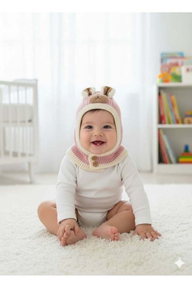 Ki̇tti̇ 25480-03 Buttoned Necklace Knitwear Beanie