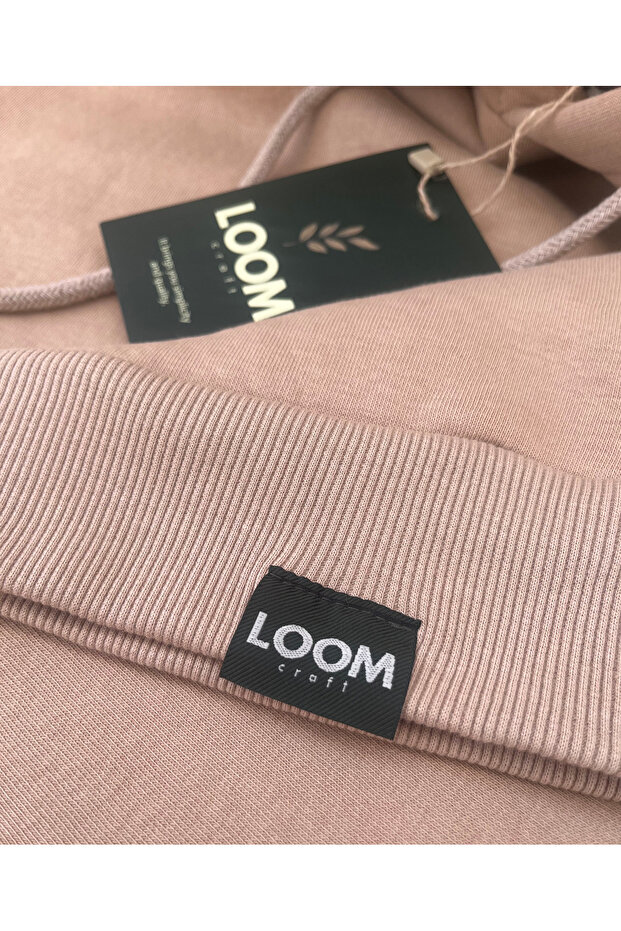 Kadın Pamuklu Kapüşonlu Sweatshirt - 4