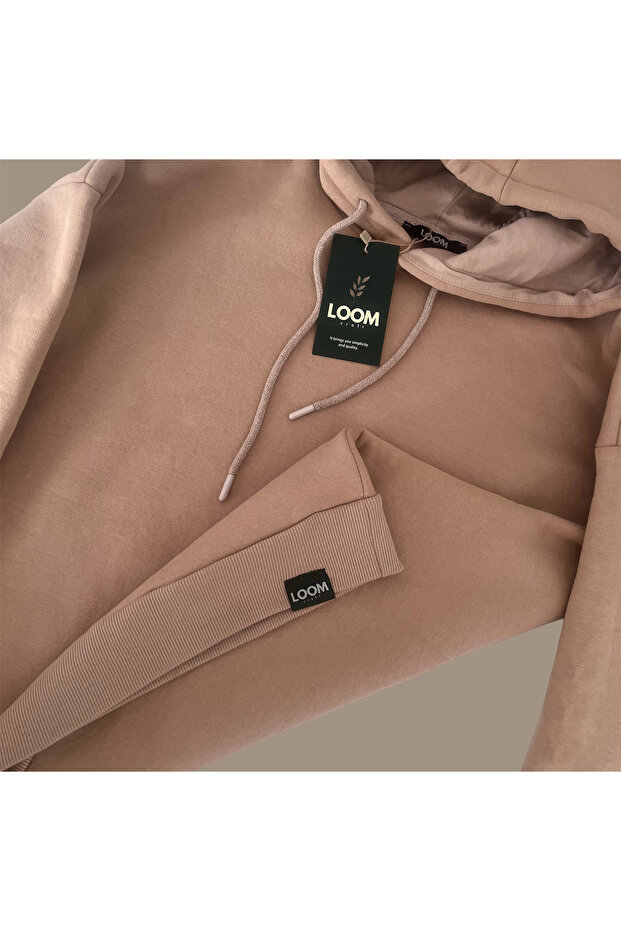 Kadın Pamuklu Kapüşonlu Sweatshirt - 3