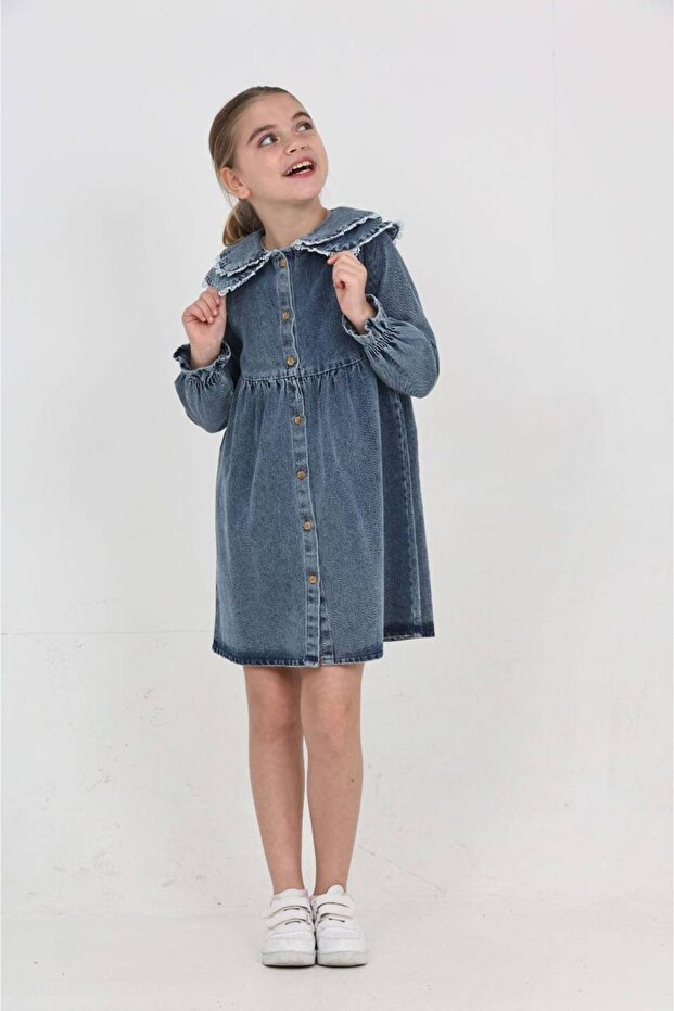 kot elbise bebe yaka - 2