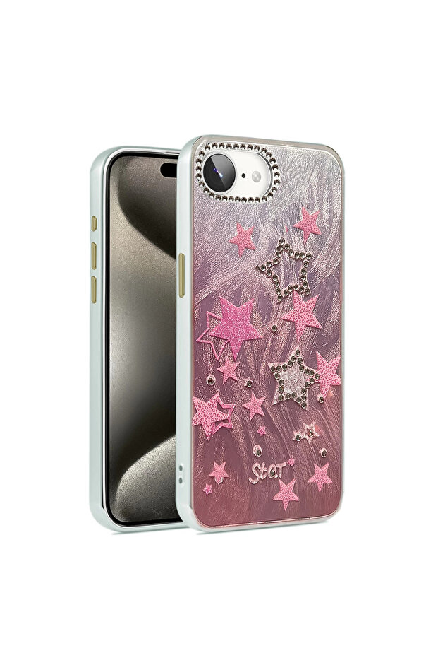 iPhone 16E Case Blade Mirrored Pattern Cover - Pattern 7 - 1