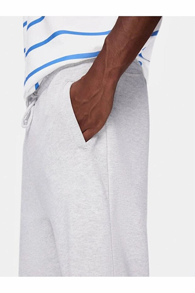 Baskılı Regular Gri Eşofman - 5