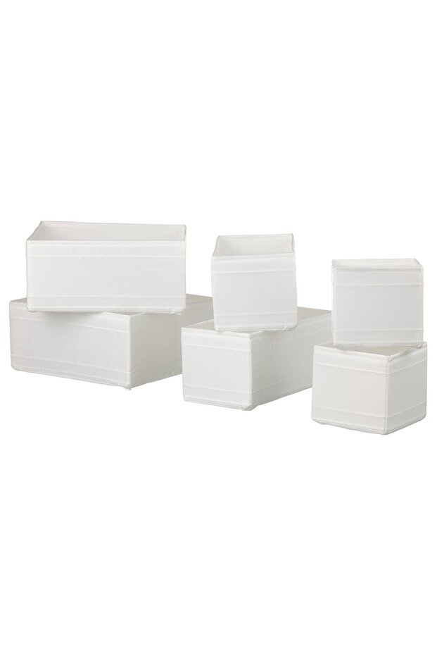 SKUBB Box, set of 6, white