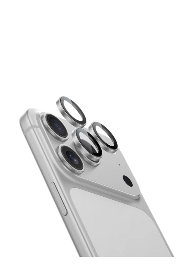 واقي عدسة الكاميرا الزجاجي المتوافق مع Apple iPhone 17 Pro Max / 17 Pro مع إطار معدني