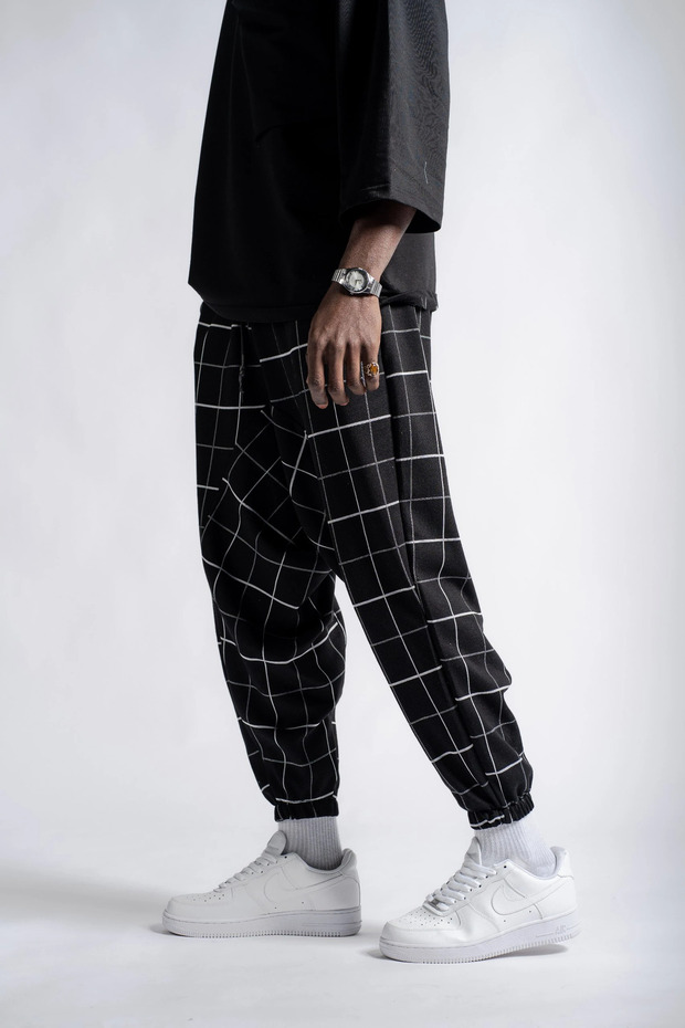 Patterned Shalwar with Elastic Waist - 2